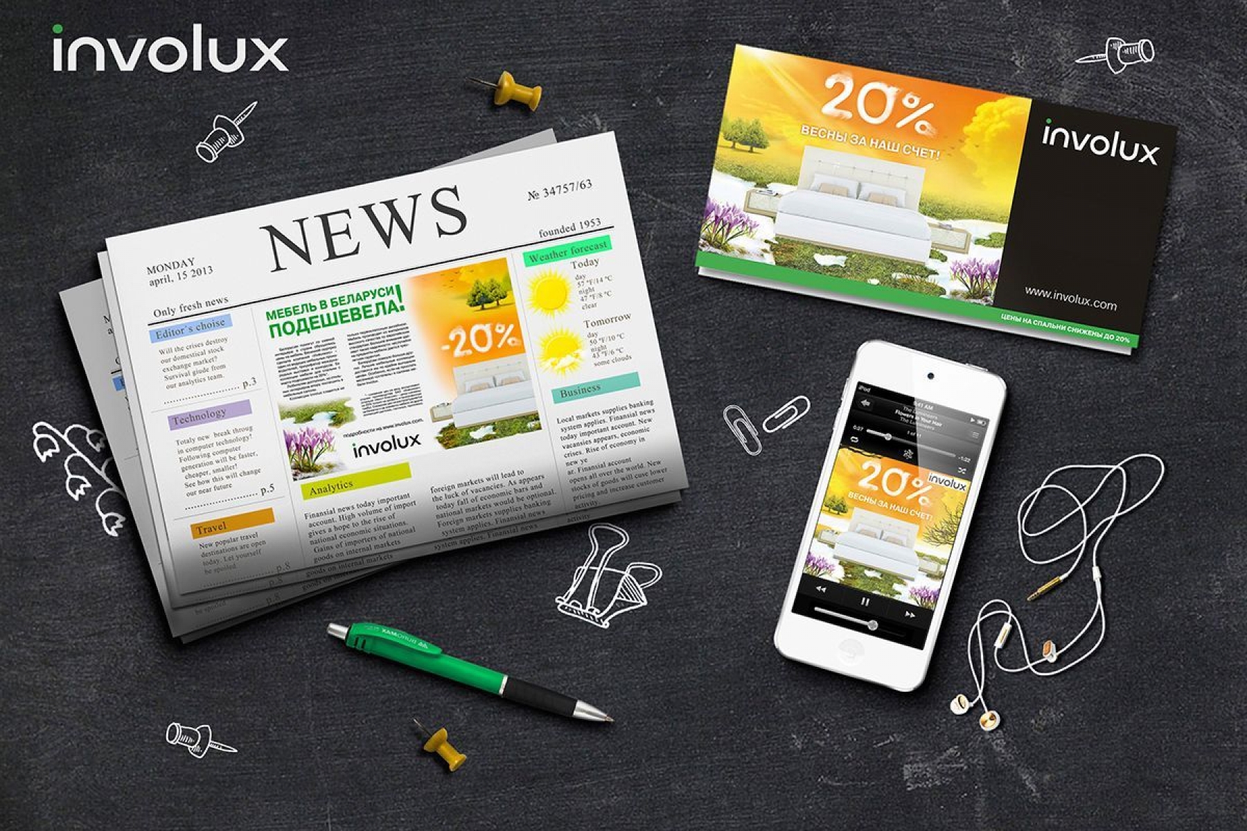 Разработка рекламной кампании "20% весны за наш счет!"