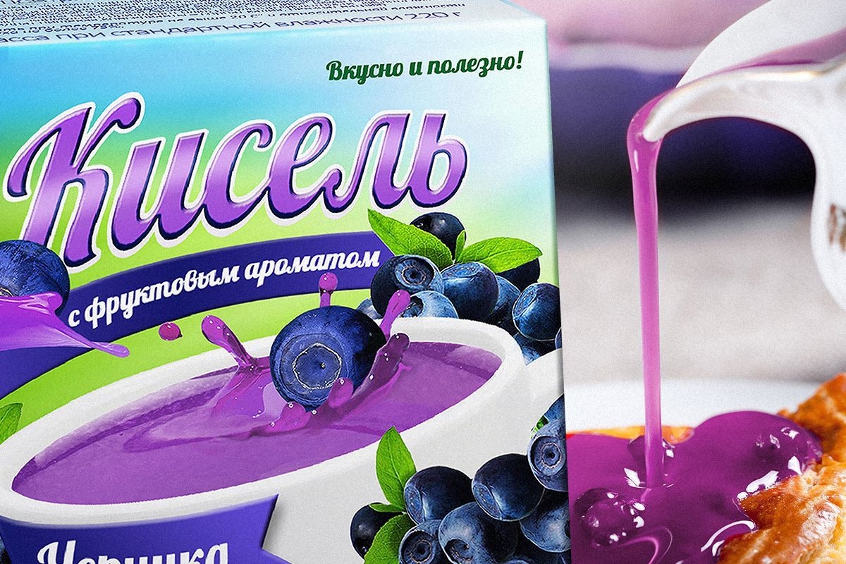 Разработка концепции дизайна упаковки киселей "Лидкон"