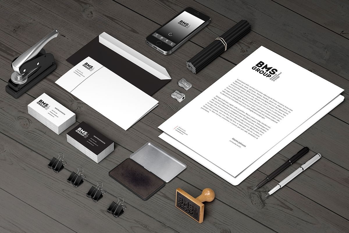 Разработка логотипа и фирменного стиля компании "BMS Group"