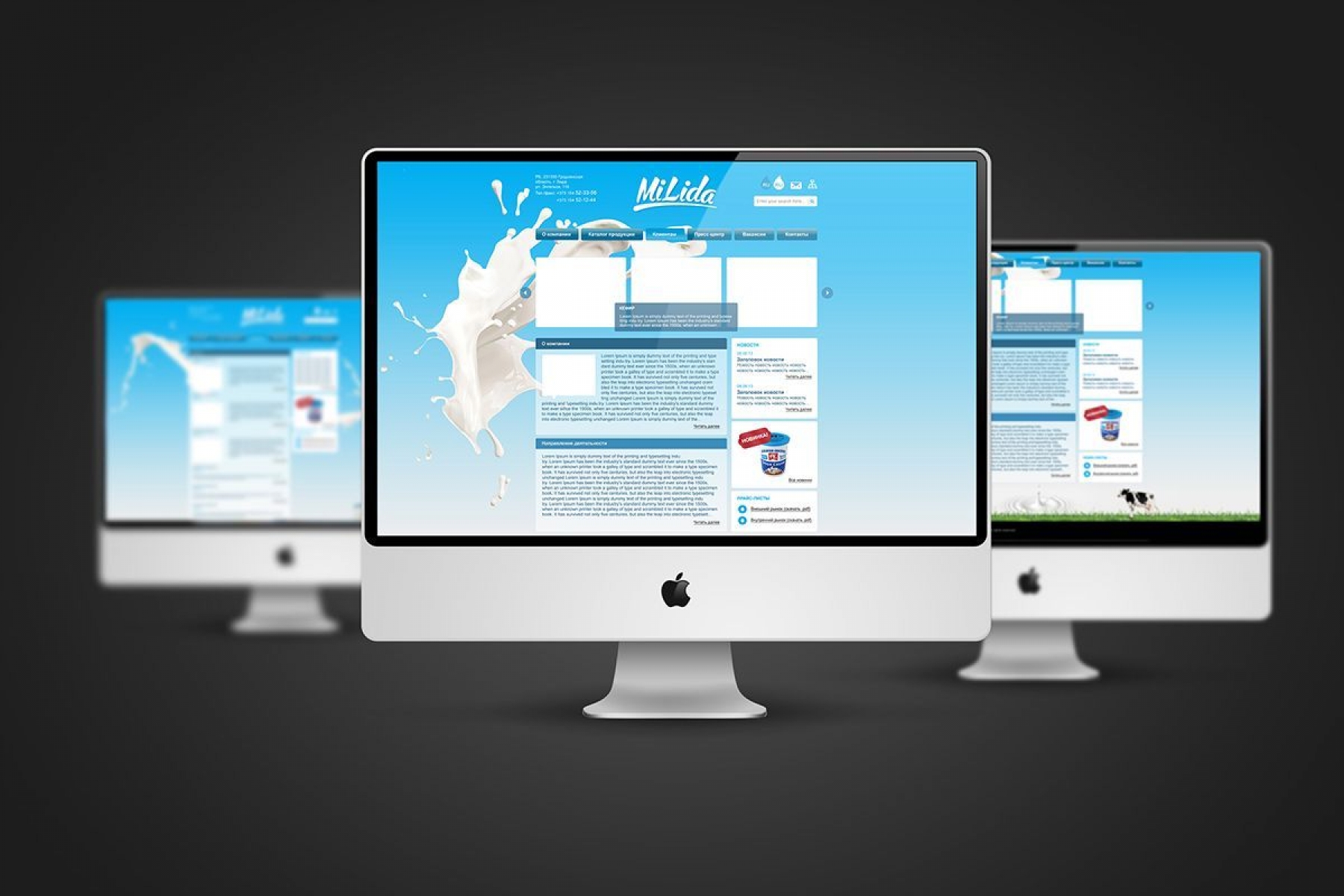 Разработка сайта "Milida"