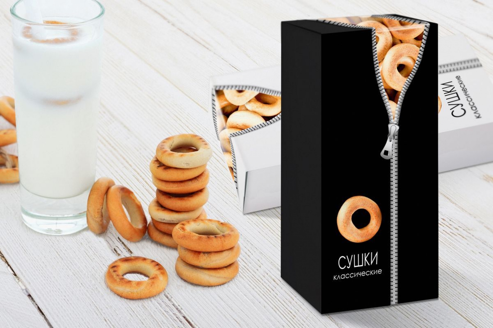 Разработка концепции дизайна упаковки сушек ТМ "Ледаком"