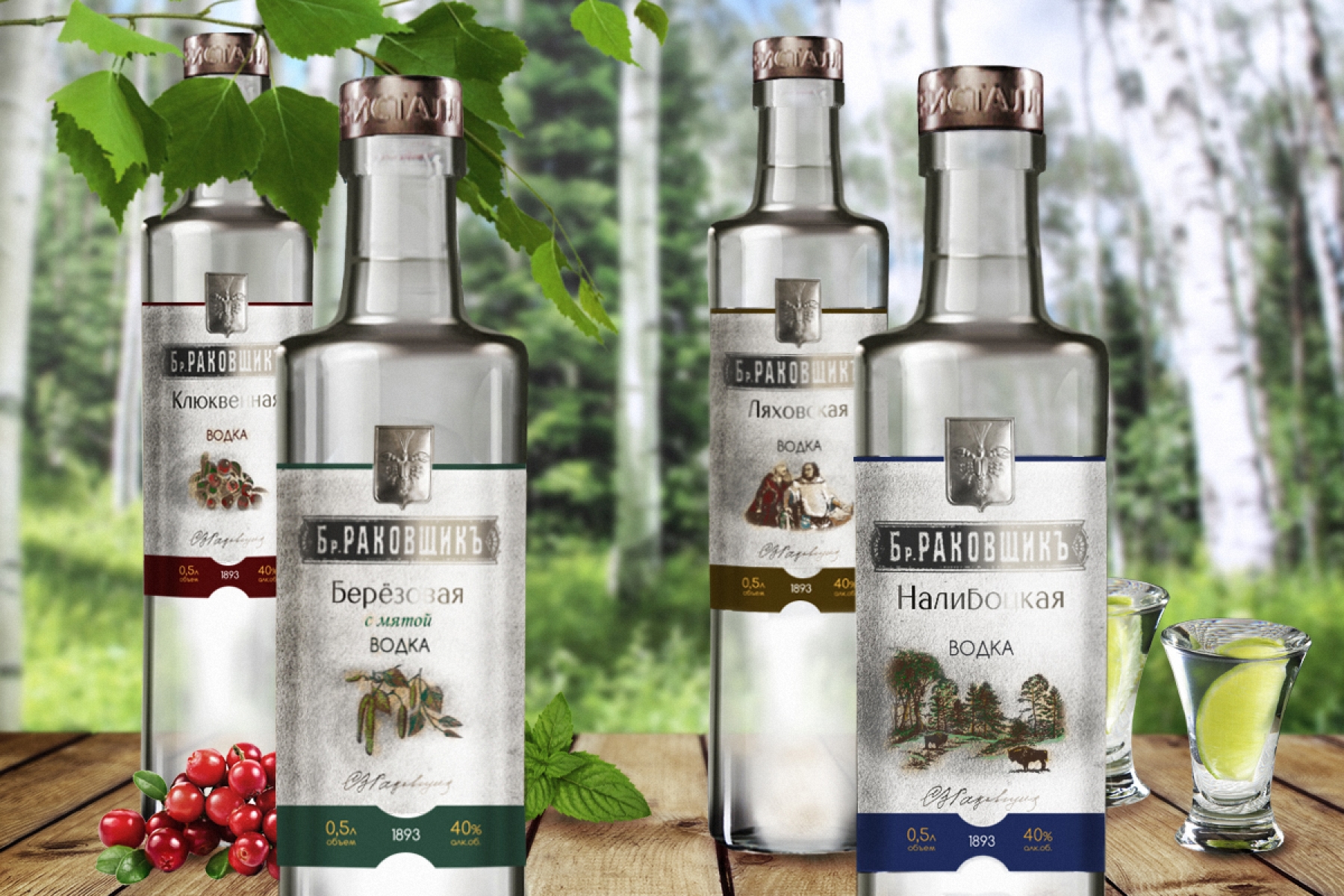 Разработка дизайн-концепции этикетки ТМ "Бр. Раковщикъ"