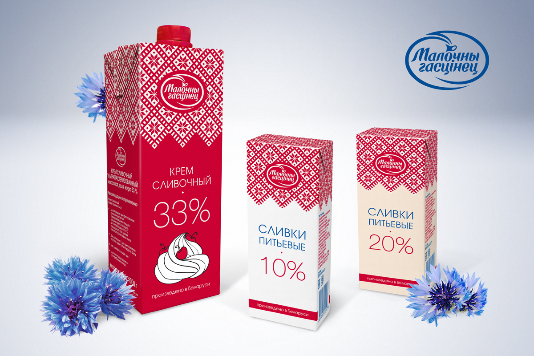 Разработка концепции дизайна упаковки сливок "Молочный гостинец"