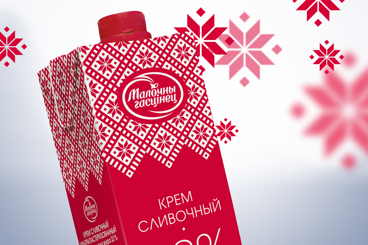 Разработка концепции дизайна упаковки сливок "Молочный гостинец"