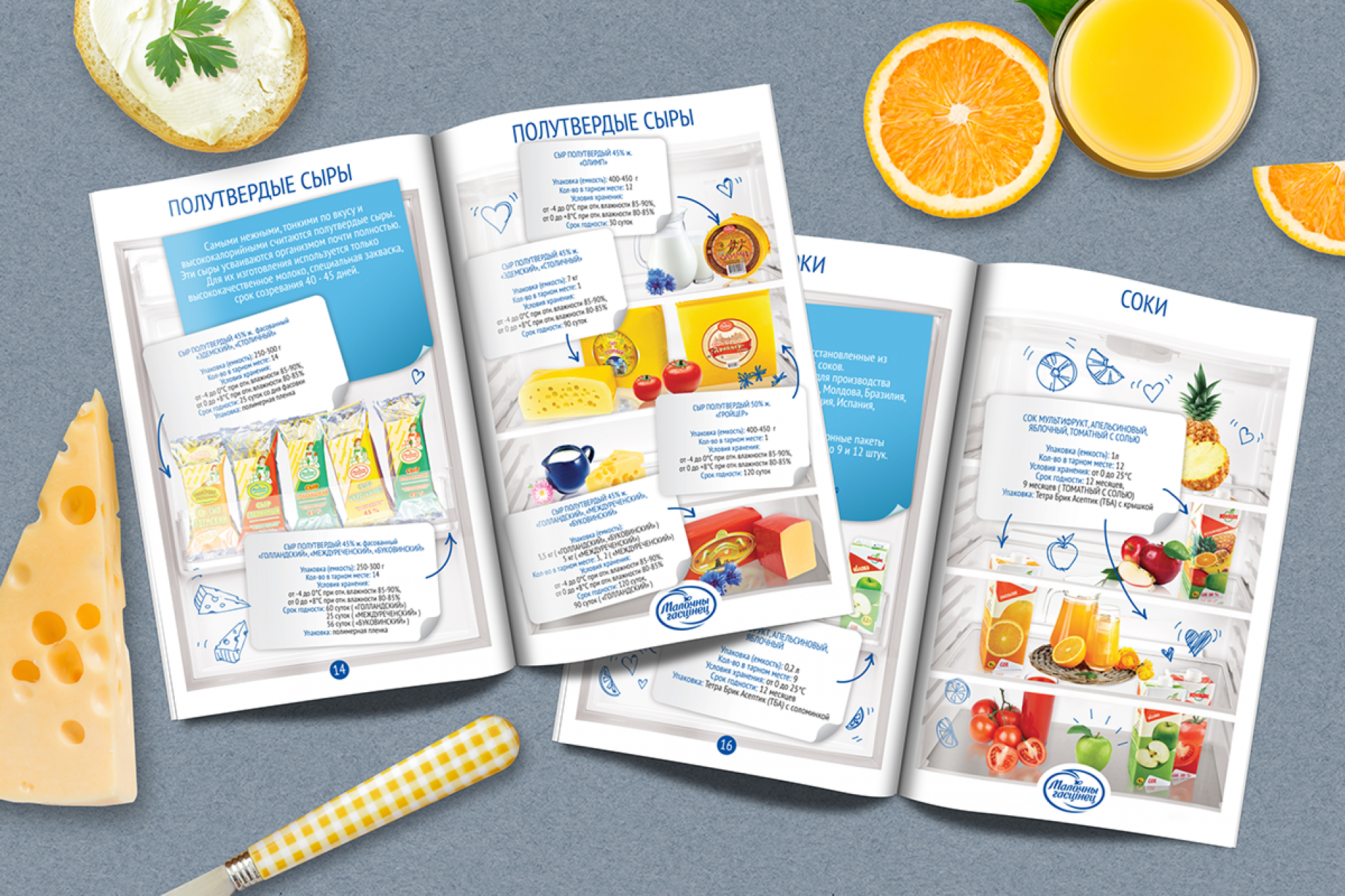Разработка дизайна каталога "Молочный гостинец"