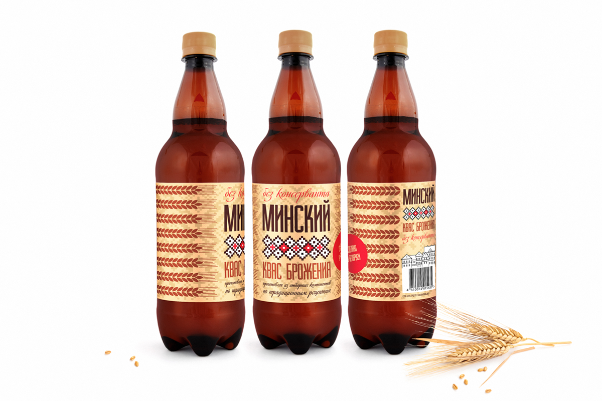 Разработка дизайна этикетки | квас "Минский"