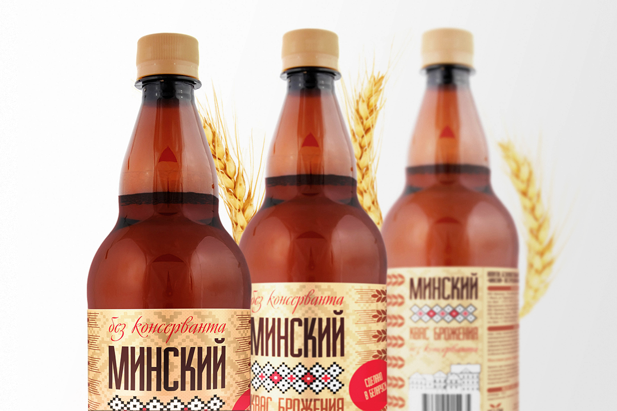 Разработка дизайна этикетки | квас "Минский"