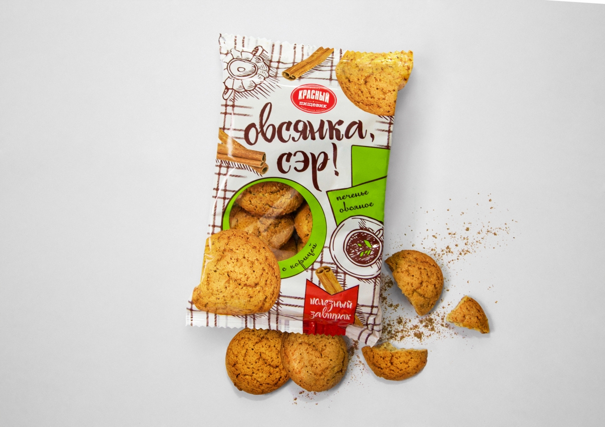 Комплексная разработка ТМ "Овсянка, Сэр!", дизайн упаковки