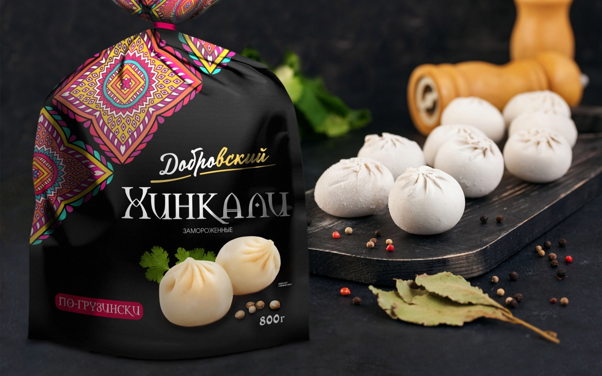 Дизайн упаковки хинкали и мантов