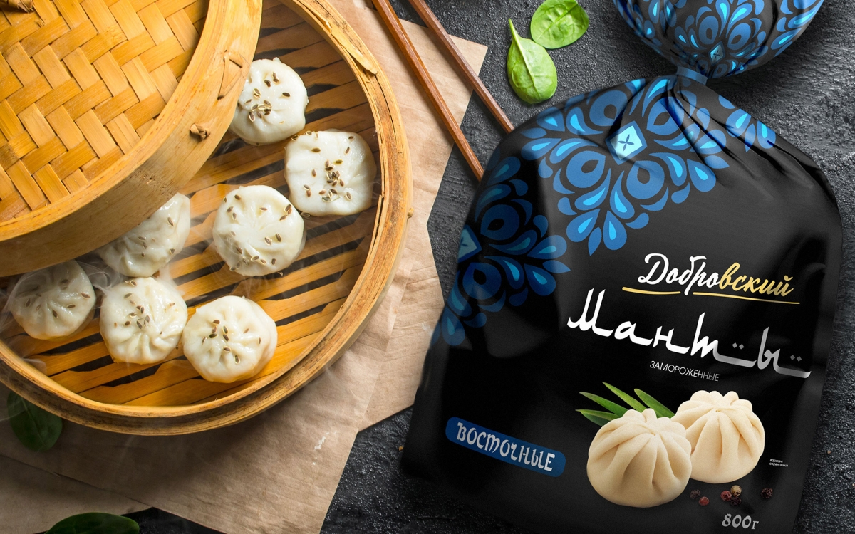 Дизайн упаковки хинкали и мантов