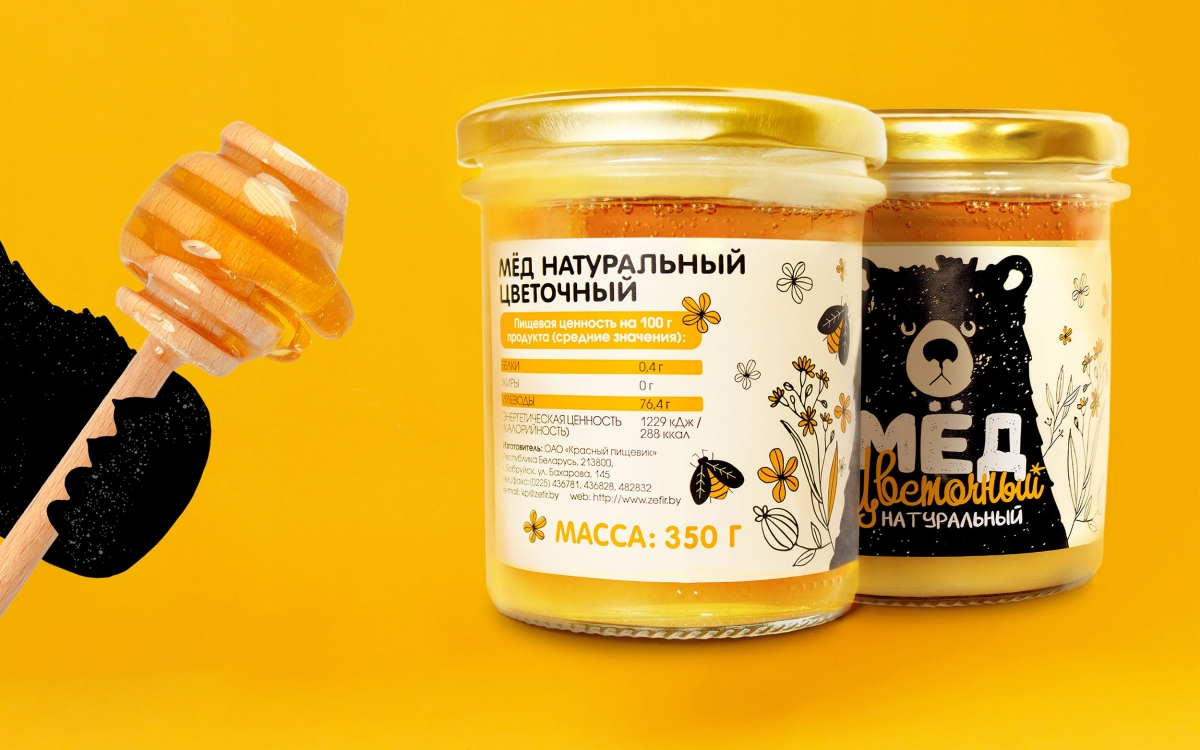 Разработка дизайна упаковки меда