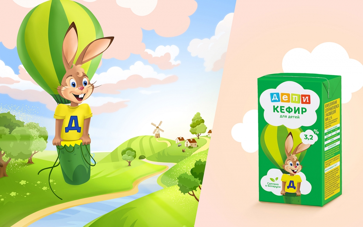 Редизайн детской молочной линейки ТМ «Депи»