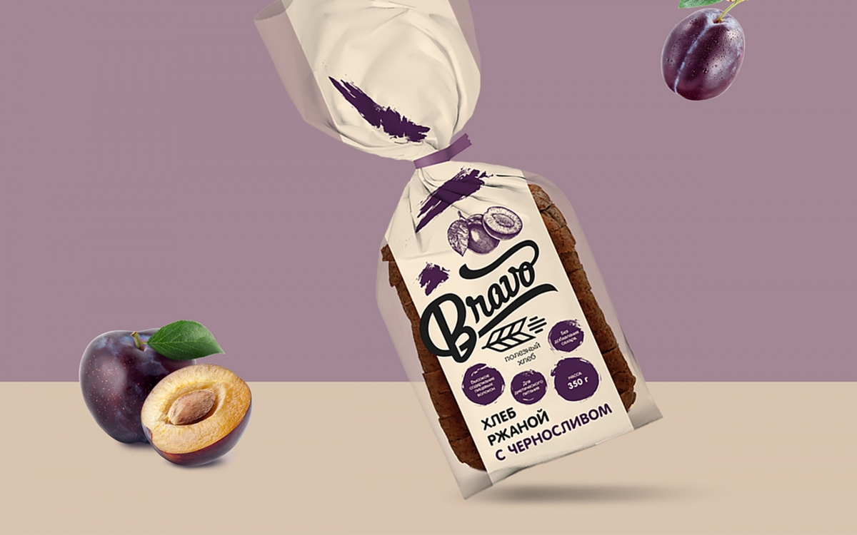 Дизайн упаковки диетического хлеба ТМ «Bravo»