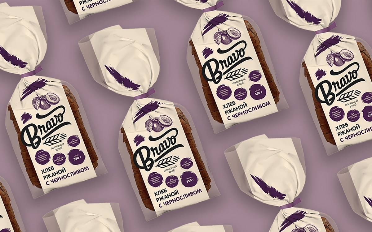 Дизайн упаковки диетического хлеба ТМ «Bravo»