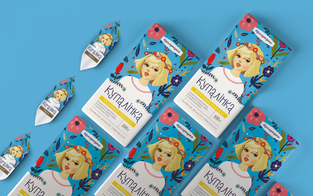 Дизайн упаковки шоколада | "Купалiнка"