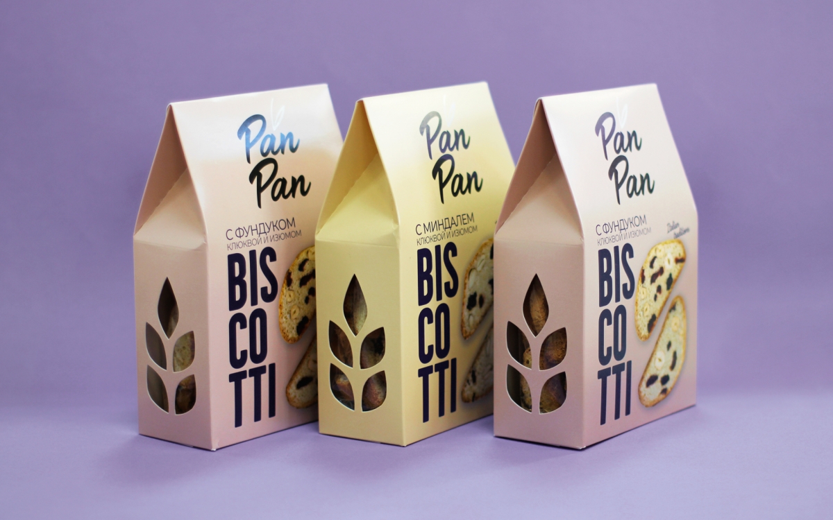 Разработка дизайна упаковки печенья