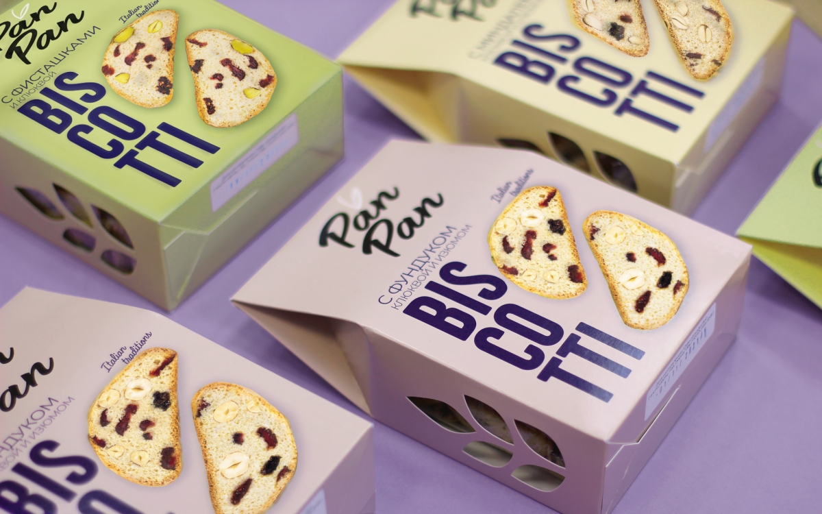 Разработка дизайна упаковки печенья